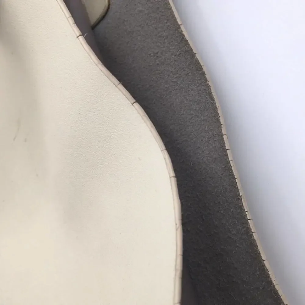 Vince Camuto gray leather tote bag 2 comp+pocket
